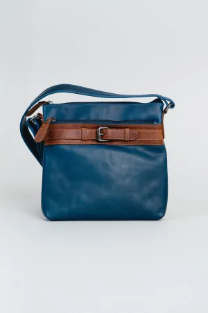 Adrian Klis 1740 Purse, Blue/Tan, Leather