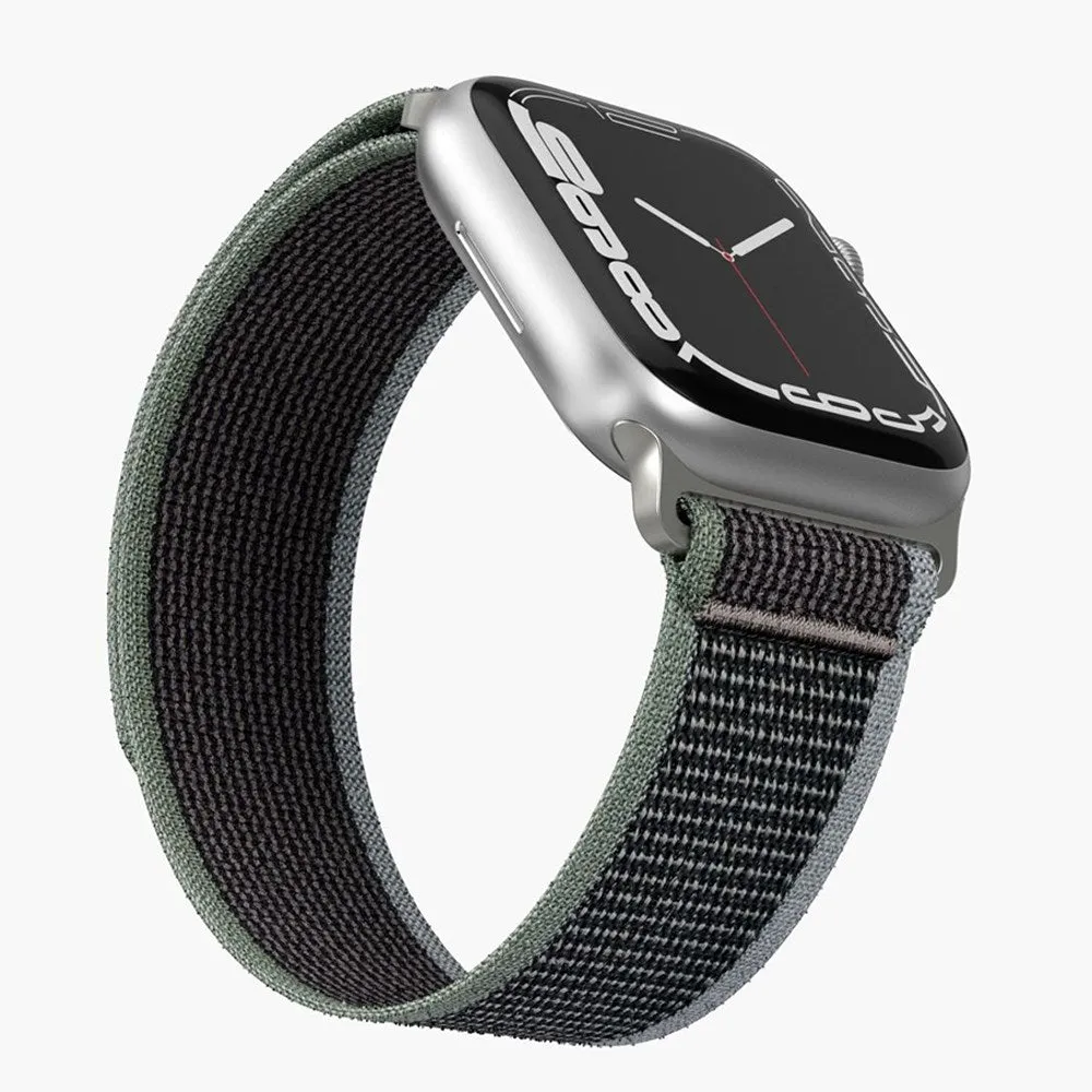 Apple Watch (38/40/SE/41mm) Vonmählen Trekking Loop Nylon Rem - Sort / Blå