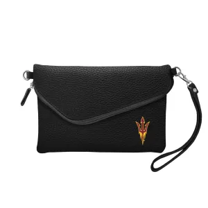 Arizona State University Fold Over Crossbody Pebble