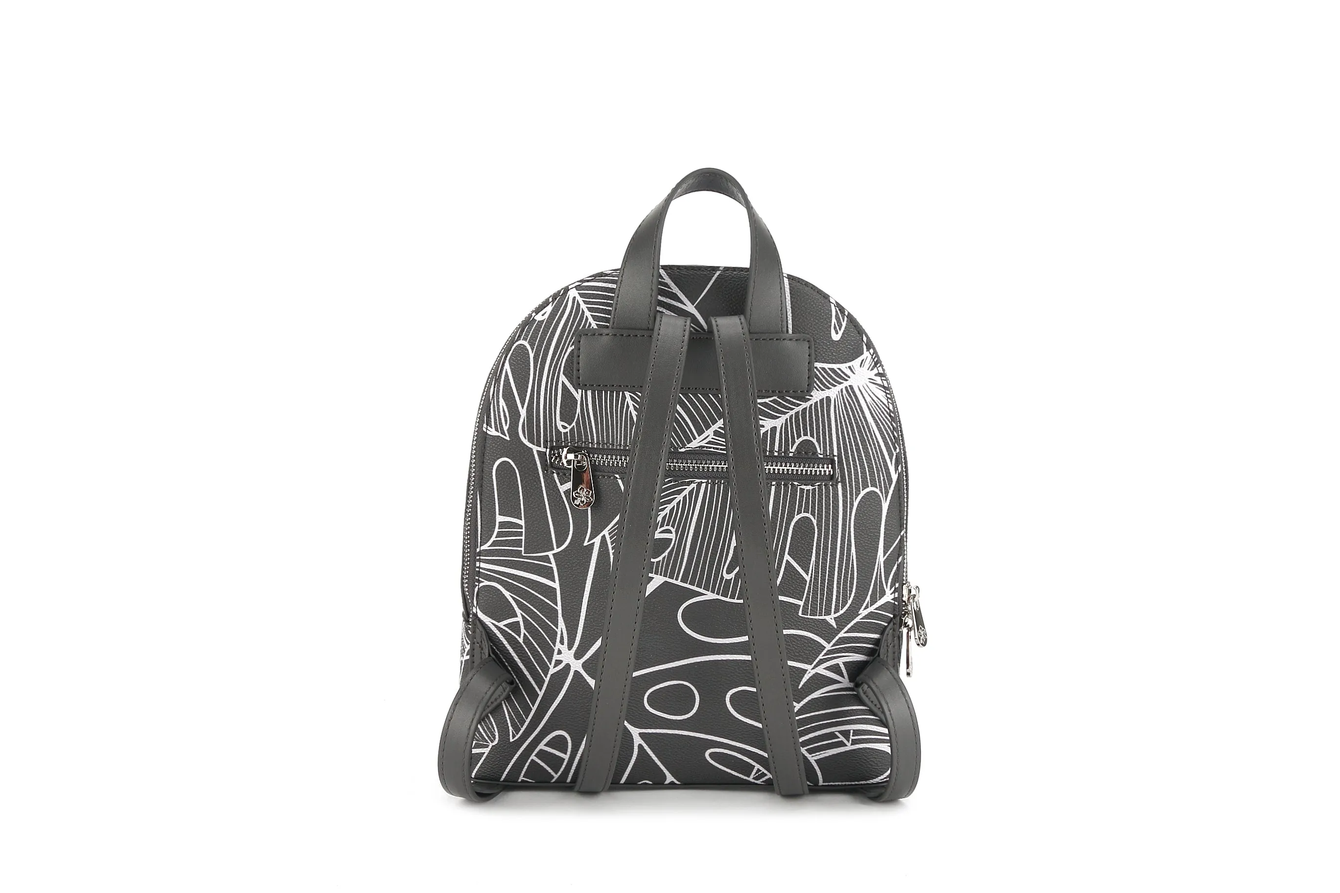 Backpack Tiffany Monstera Lines Grey