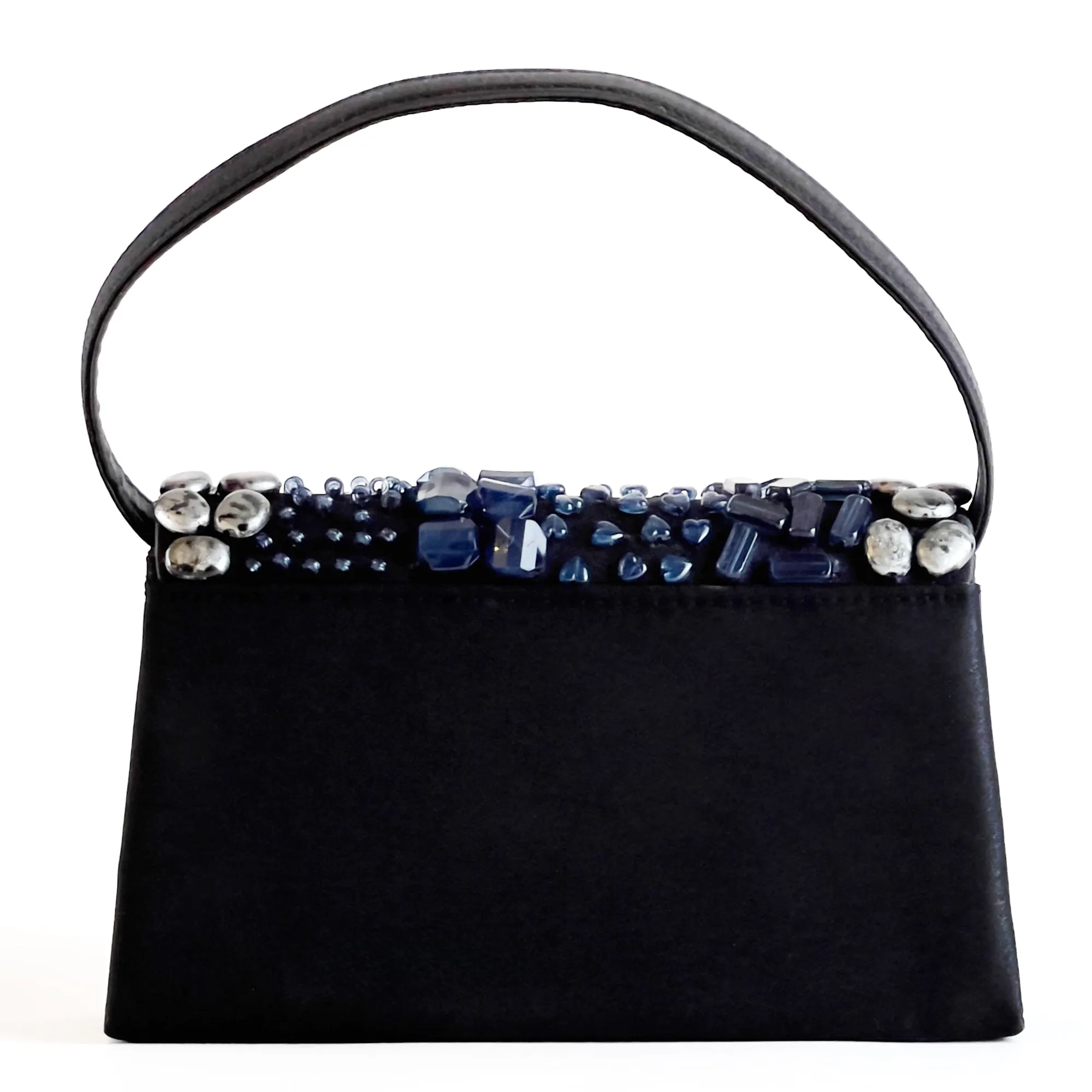 Bijoux Terner Black Bead Embellished Handbag