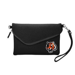 Cincinnati Bengals Fold Over Crossbody Pebble