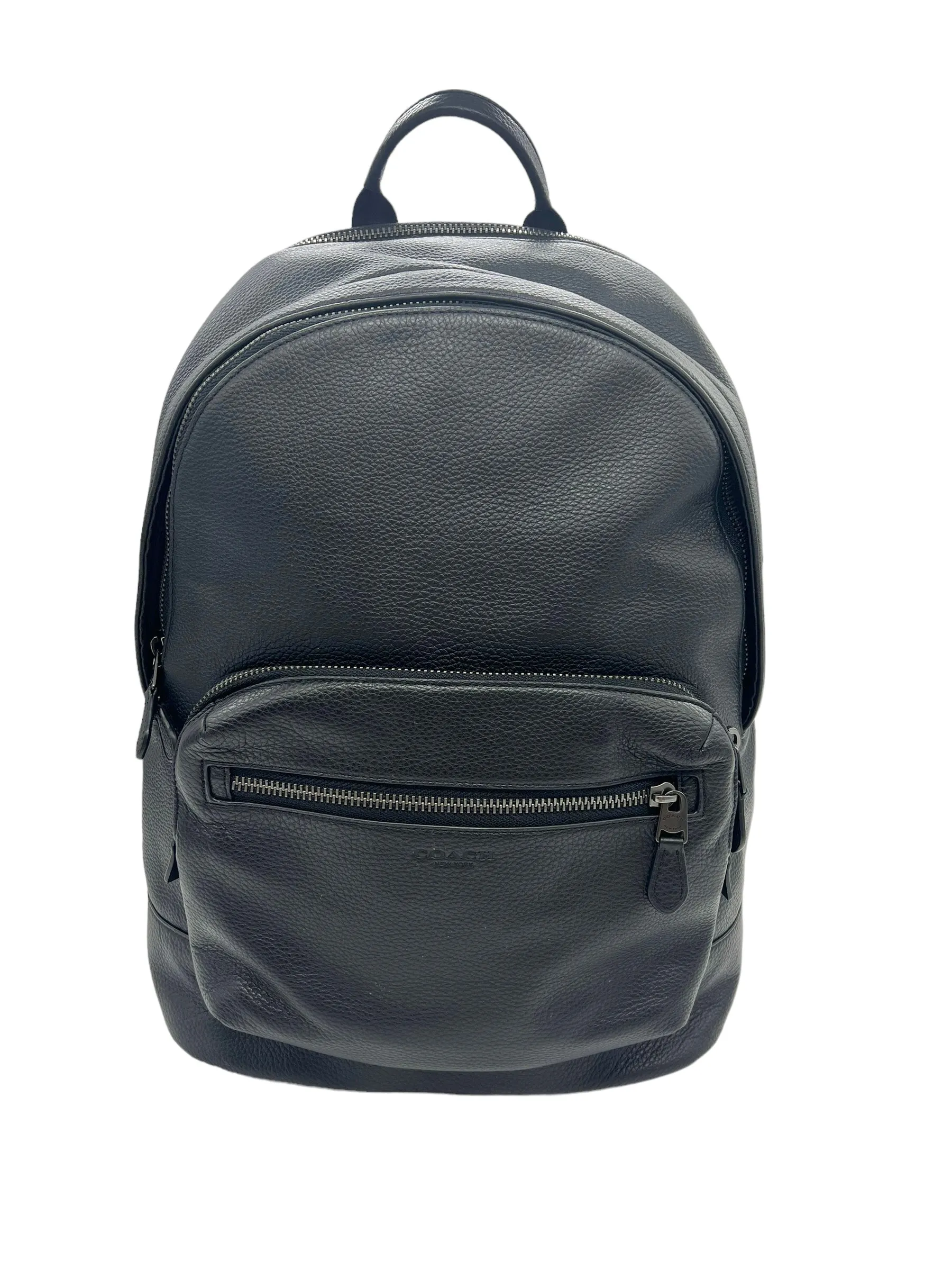 Coach Black Leather West Backpack