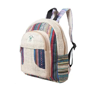 Hemp knapsack,Hemp Bag, Rainbow Backpack, Hippie Bag, Mini Knapsack