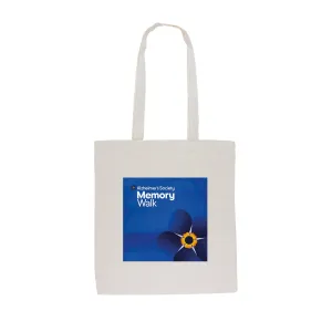 Memory Walk flower tote bag - light blue