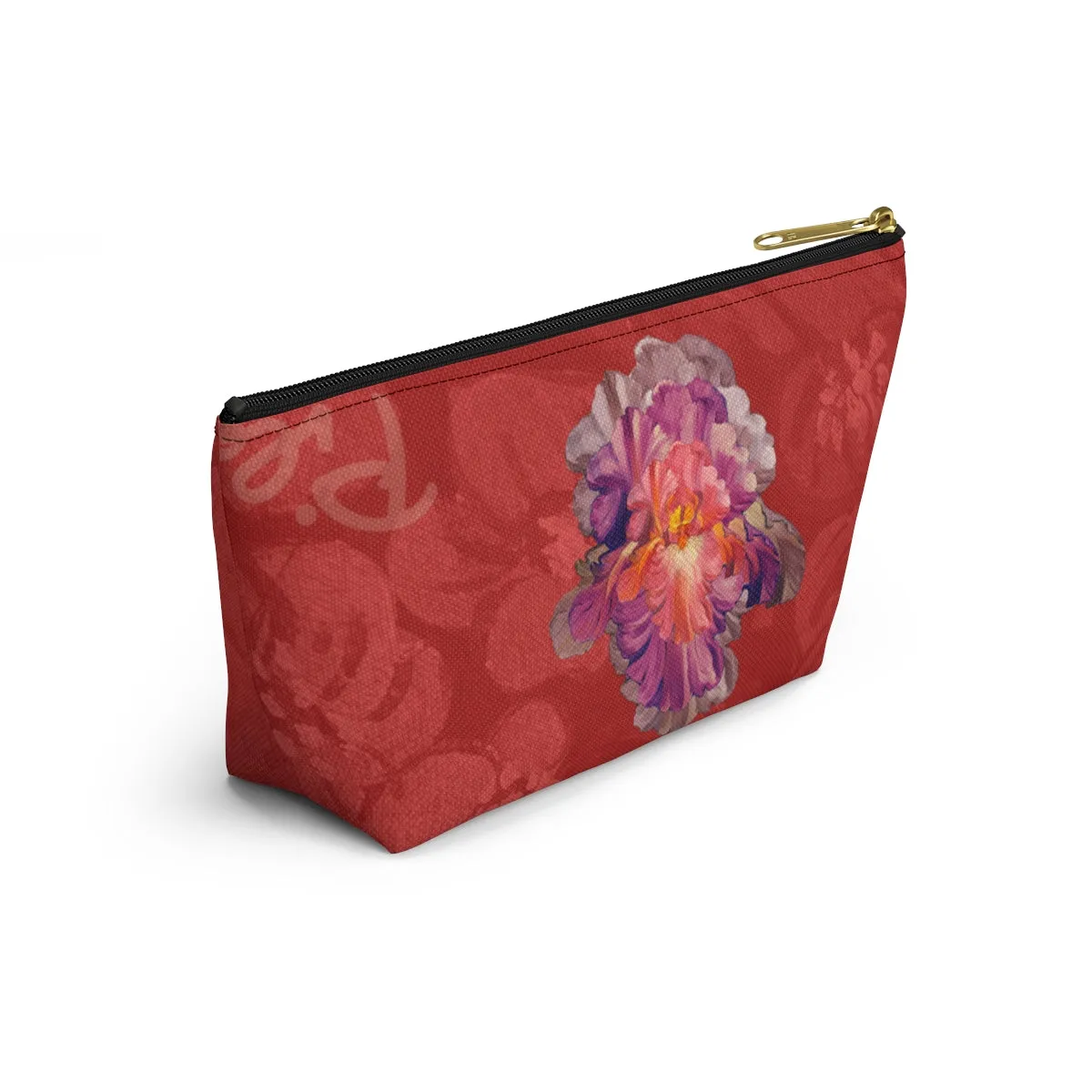 Perfect Pouch "Iris on Red"