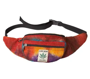 Psychedelic Festival Bag, Hemp Fanny Pack, Vegan Crossbody Bag