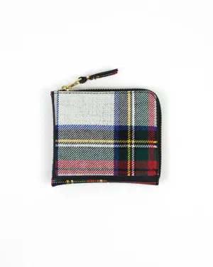 Tartan Patchwork Zip Wallet - Red